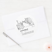 HOMOBUURT RONDE STICKER (Envelop)