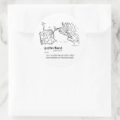 HOMOBUURT RONDE STICKER (Tas)