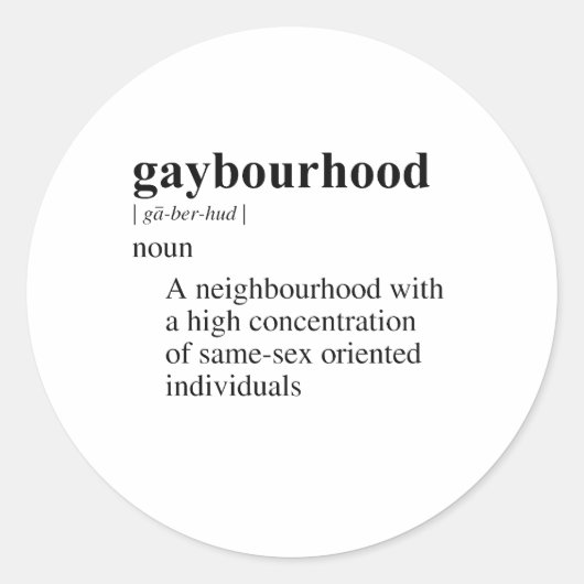 HOMOBUURT RONDE STICKER (Voorkant)