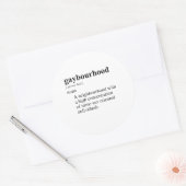 HOMOBUURT RONDE STICKER (Envelop)