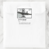 HOMOBUURT RONDE STICKER (Tas)