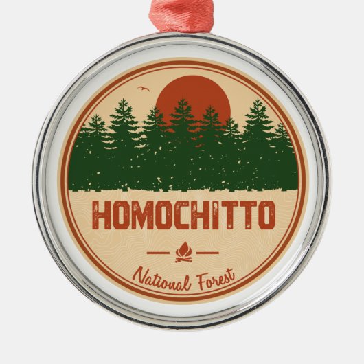 Homochitto National Forest Metalen Ornament (Voorkant)