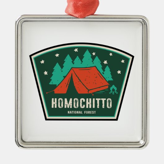 Homochitto National Forest Mississippi Camping Metalen Ornament (Voorkant)