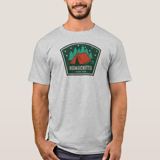 Homochitto National Forest Mississippi Camping T-shirt (Voorkant)