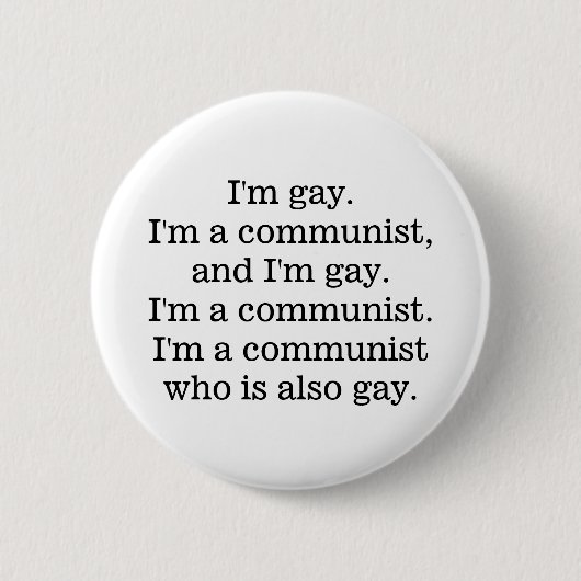 homocommunist ronde button 5,7 cm (Voorkant)