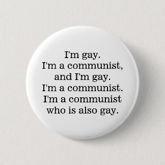 homocommunist ronde button 5,7 cm