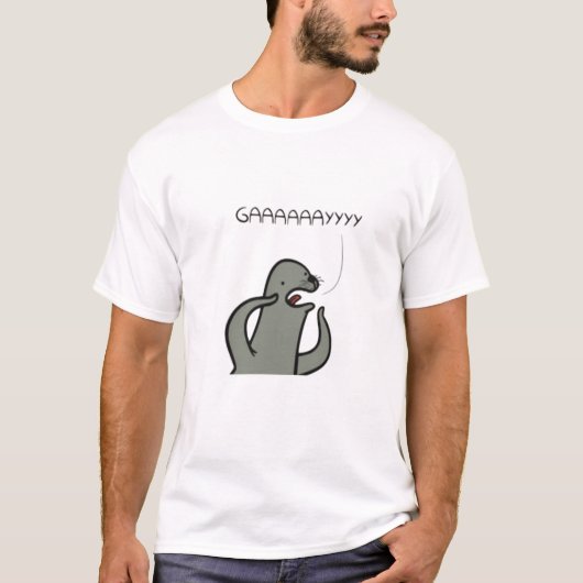 Homofobe zeehond t-shirt (Voorkant)