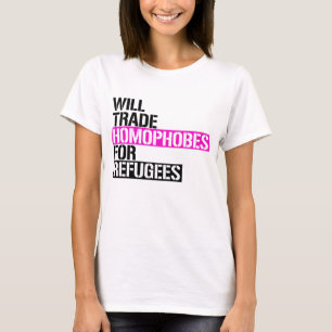 Homofoben ruilen voor Vluchtelingen T-shirt