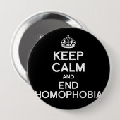 HOMOFOBIA BEWAREN EN BEWAREN RONDE BUTTON 4,0 CM (Voorkant /achterkant)