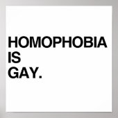 HOMOFOBIA IS GAY POSTER (Voorkant)