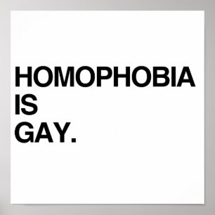 HOMOFOBIA IS GAY POSTER