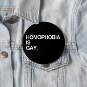 HOMOFOBIA IS GAY RONDE BUTTON 4,0 CM (In situ)