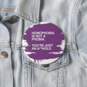 HOMOFOBIA IS GEEN FOBIE RONDE BUTTON 4,0 CM (In situ)