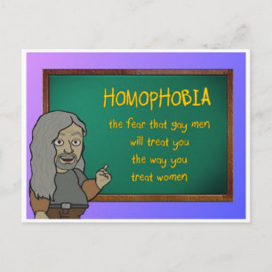 homofobie ansichtkaart briefkaart