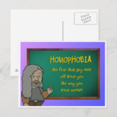 homofobie briefkaart (Voorkant / Achterkant)