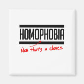 Homofobie is een keuze magneet (Voorkant)