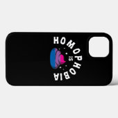 Homofobie is een poop LGBT Funny Bi Pride Case-Mate iPhone Case (Achterkant (horizontaal))