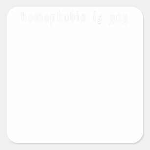 homofobie is gay - esthetische grunge lhbt lhbt ga vierkante sticker