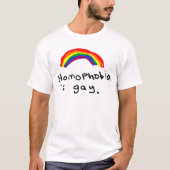 Homofobie is homo t-shirt (Voorkant)
