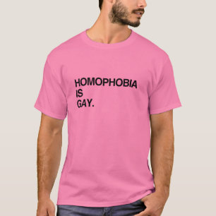 HOMOFOBIE IS HOMOSEKSUEEL T-SHIRT