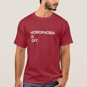 HOMOFOBIE IS HOMOSEKSUEEL T-SHIRT