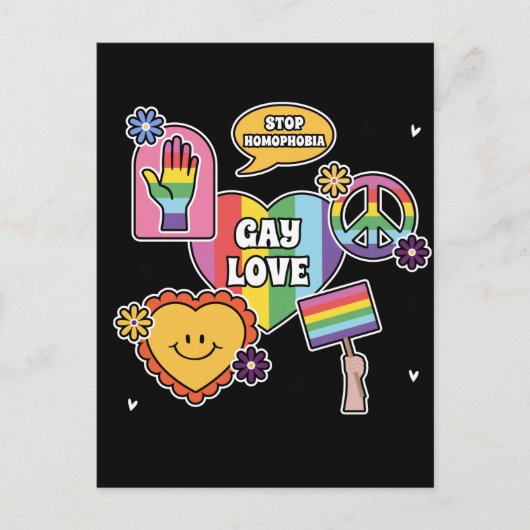 Homogene liefde. Pride dag. LGBT+Pride. Briefkaart (Voorkant)