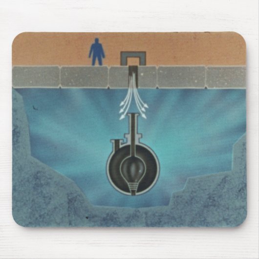 Homogene reactor experiment 2 (HRE-2) Mousepad Muismat (Voorkant)