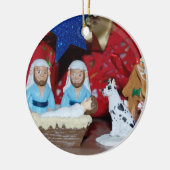 Homogeniteit: Love maakt een Heilige Familie Keramisch Ornament (Links)