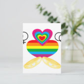 homohuwelijk briefkaart (Staand voorkant)
