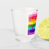 Homohuwelijk LGBTQ Bruiloft Dank u Shot Glas (Links)