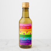 Homohuwelijk LGBTQ Bruiloft Dank u Wijn Etiket (Voorkant)