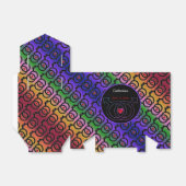 Homohuwelijk liefde is liefde regenboog tent gunst bedankdoosjes (Uitgevouwen)