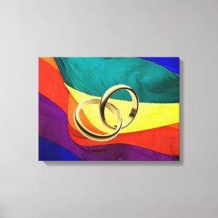 Homohuwelijk op Canvas Afdruk