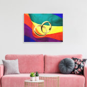 Homohuwelijk op Canvas Afdruk (Insitu (Woonkamer))