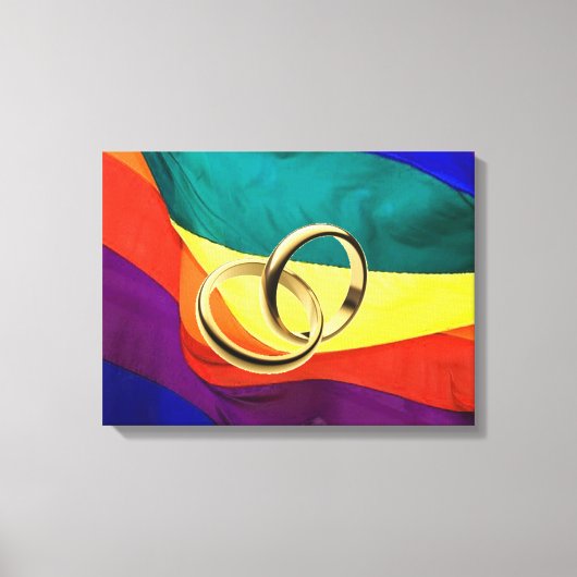 Homohuwelijk op Canvas Afdruk (Voorkant)