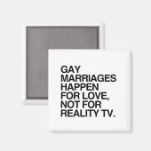 HOMOHUWELIJKEN GEBEUREN UIT LIEFDE MAGNEET (Voorkant / Achterkant)