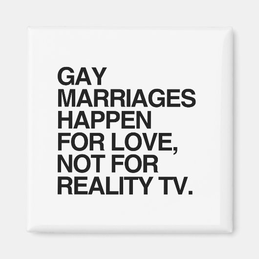 HOMOHUWELIJKEN GEBEUREN UIT LIEFDE MAGNEET (Voorkant)