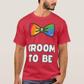 HOMOLEFTIJDSE BRUIDEGOM KRIJGT EEN LGBT BACHELORPA T-SHIRT