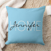 Homonogram babyblauwe kleur kussen (Deken)