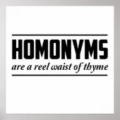 Homonyms Poster (Voorkant)