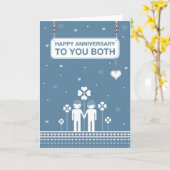 homopaar | Gelukkig Jubileum Kaart (Gele Bloem)