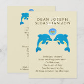 Homopdolfijnen en regenboogliefdeshartenweduwen kaart (Voorkant / Achterkant)