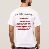 HomoPhobia: De G0Y-definitie T-shirt (Achterkant)