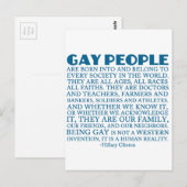 Homorechten Briefkaart (Voorkant / Achterkant)