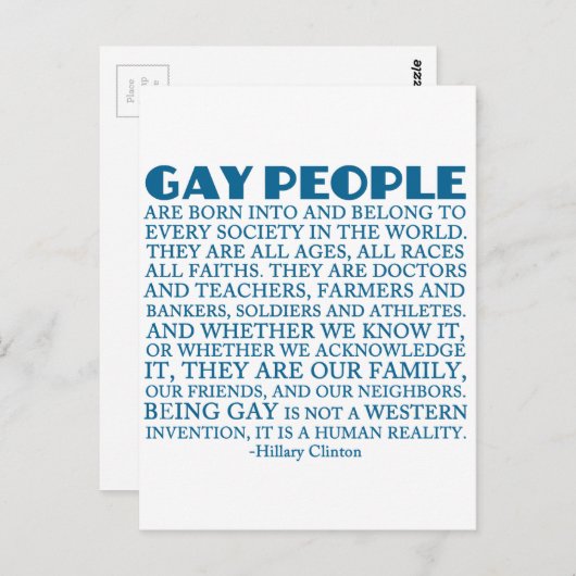 Homorechten Briefkaart (Voorkant / Achterkant)