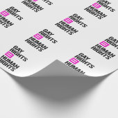 Homorechten gelijke mensenrechten cadeaupapier (Hoek)