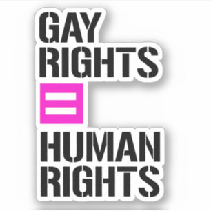 Homorechten gelijke mensenrechten sticker