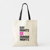 Homorechten gelijke mensenrechten tote bag (Achterkant)