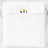 Homorechten zijn mensenrechten voor biseksueel les ronde sticker (Tas)