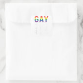 Homorechten zijn mensenrechten voor biseksueel les vierkante sticker (Tas)